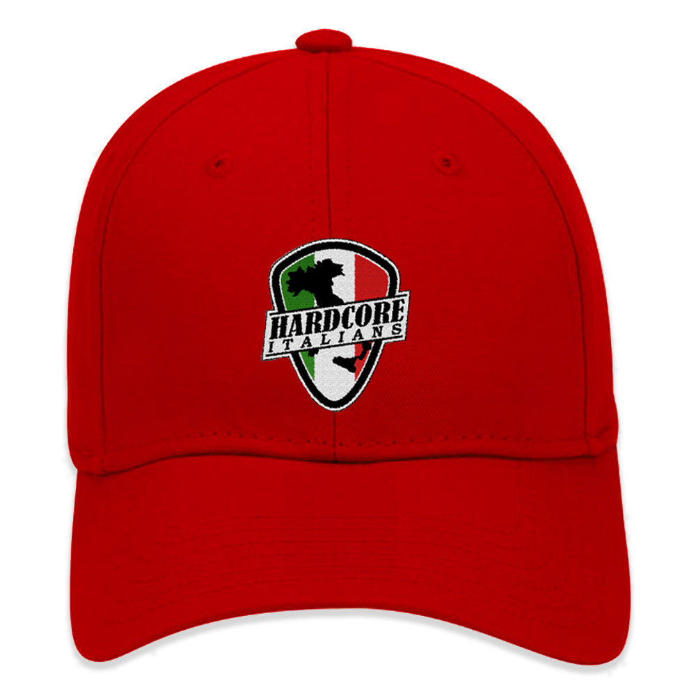 Hardcore Italians Baseball Hat (Red)
