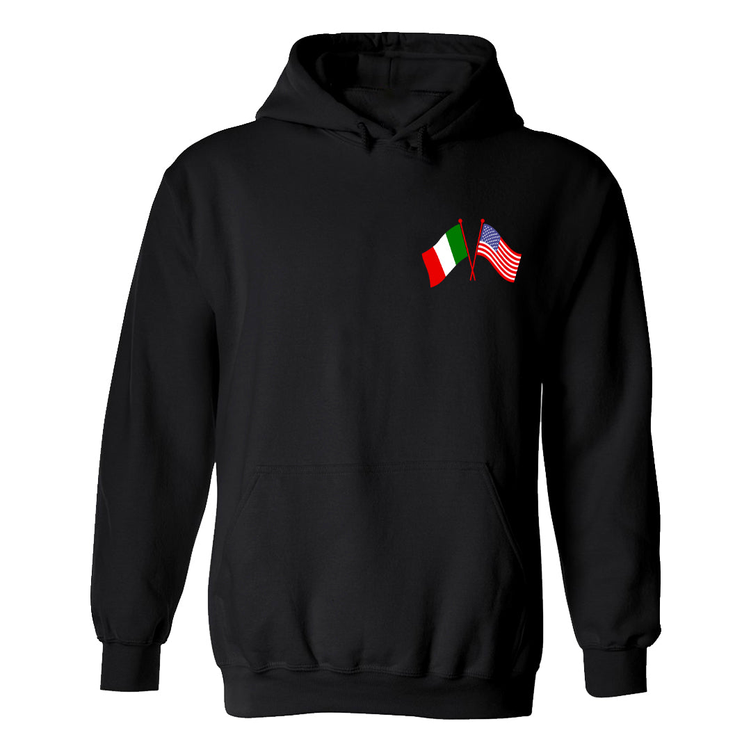 Italian American Cross Flag Hoodie