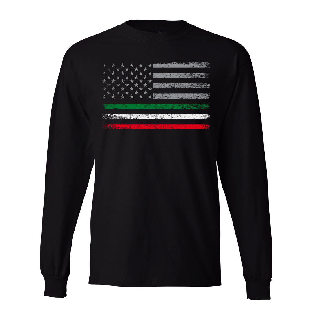Italian-American Flag Long Sleeve