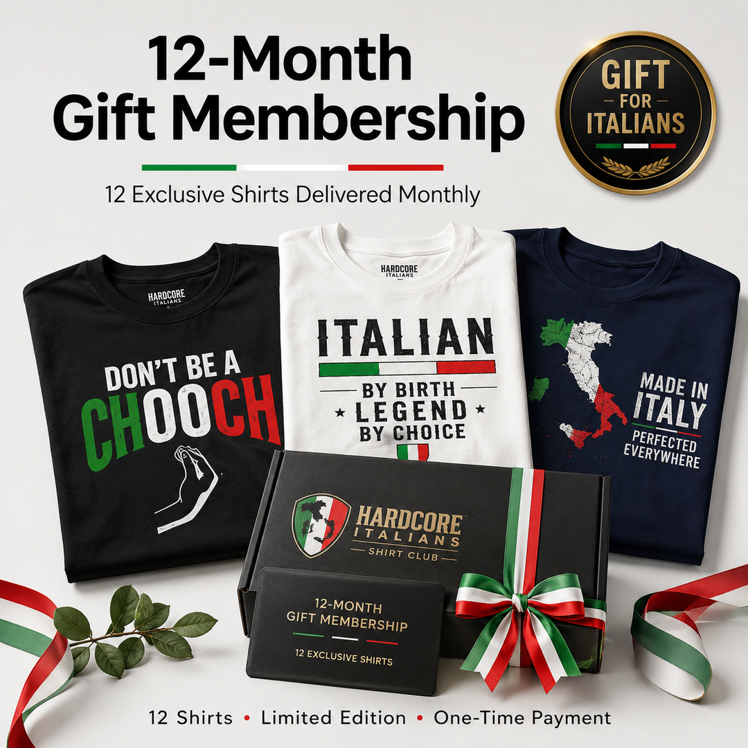 Hardcore Italians Shirt Club – 12 Month Gift Membership