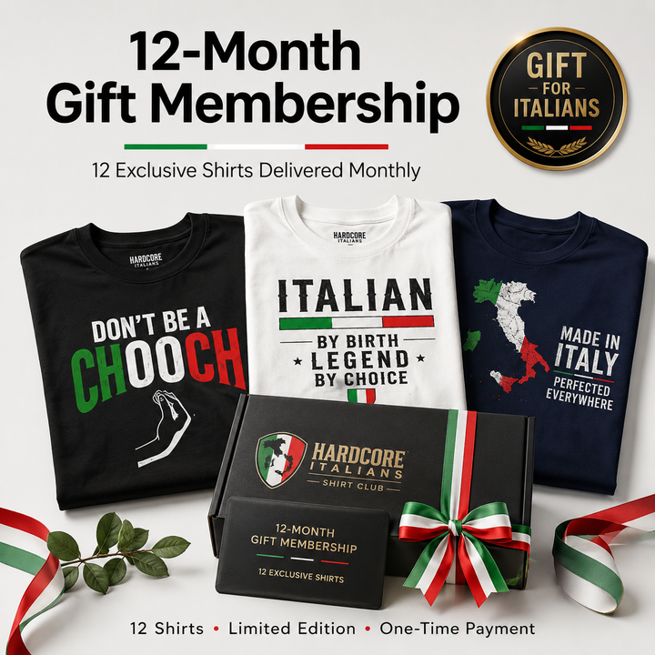 Hardcore Italians Shirt Club – 12 Month Gift Membership