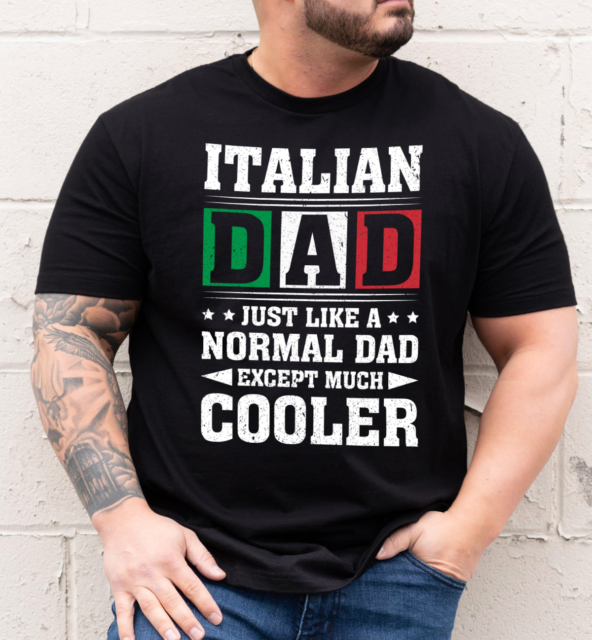 I papà italiani sono una maglietta più bella