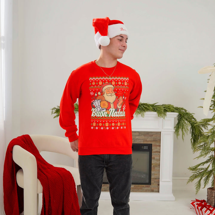 Italian Santa Christmas Crewneck