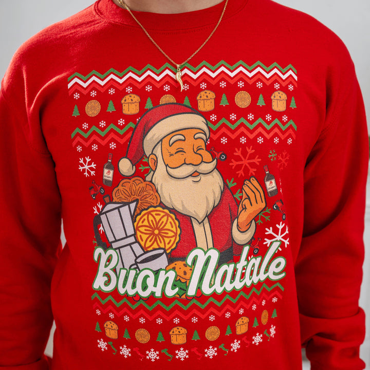 Italian Santa Christmas Crewneck
