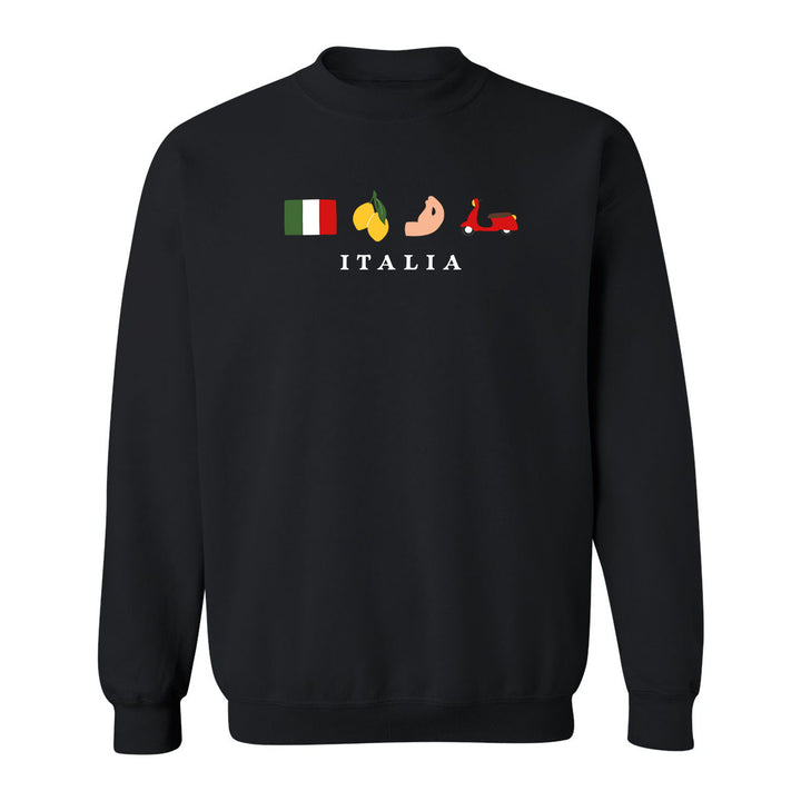 Italia Embroidered Crewneck