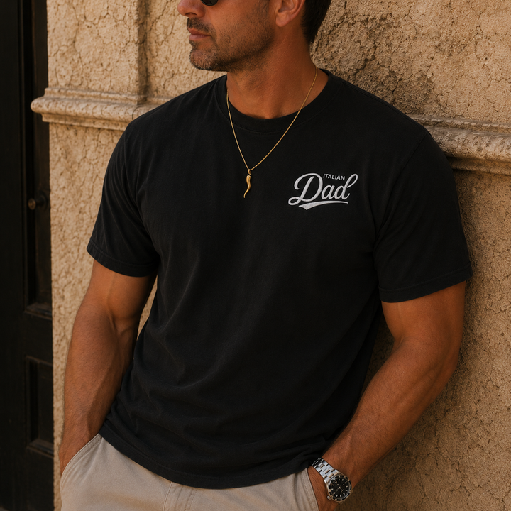 Italian Dad Embroidered Tee