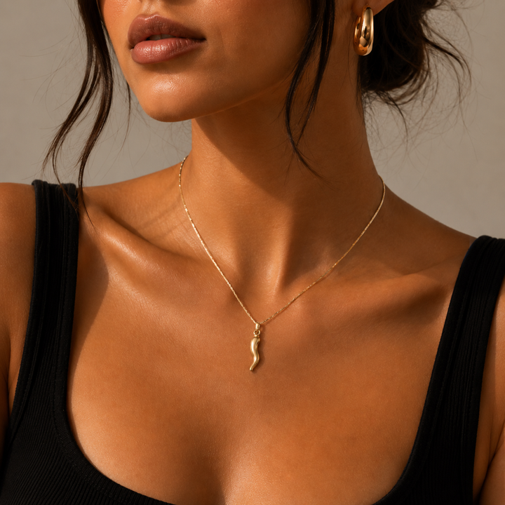 Collana in corno italiano