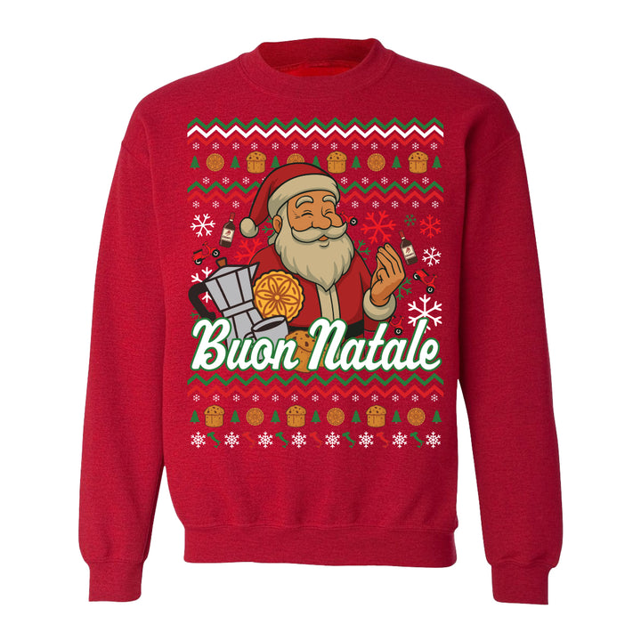 Italian Santa Christmas Crewneck