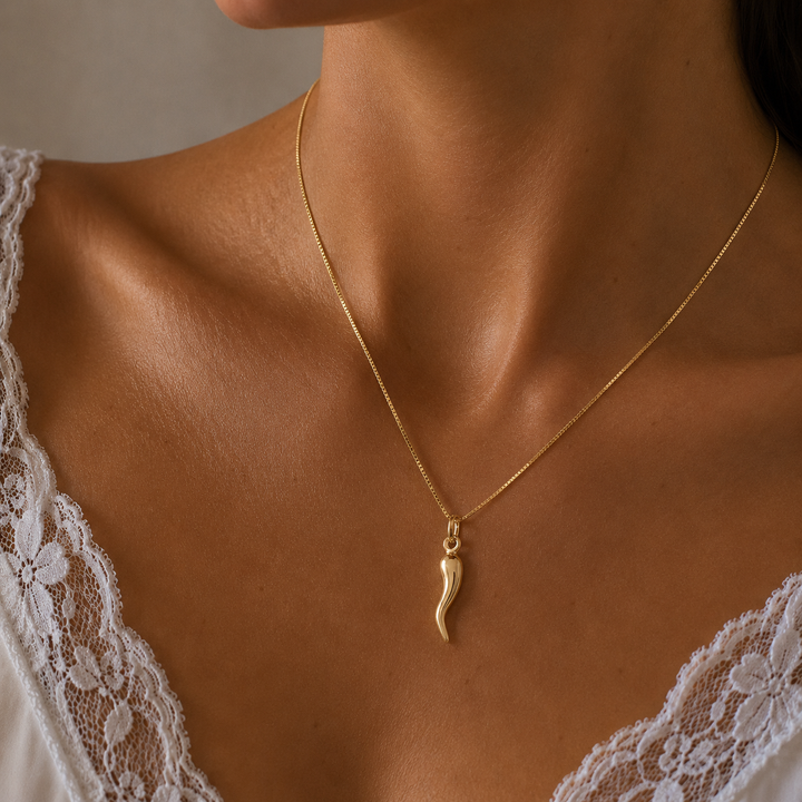 Collana in corno italiano