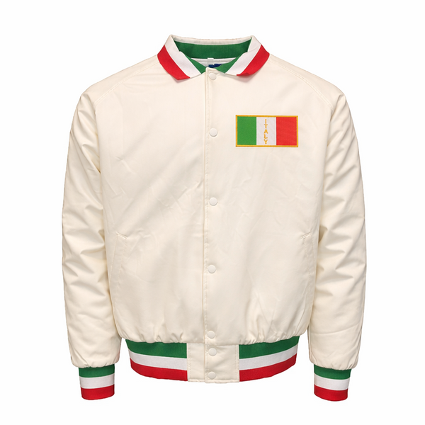 Vintage Italian Flag Jacket – Old School Italia Bomber – Hardcore