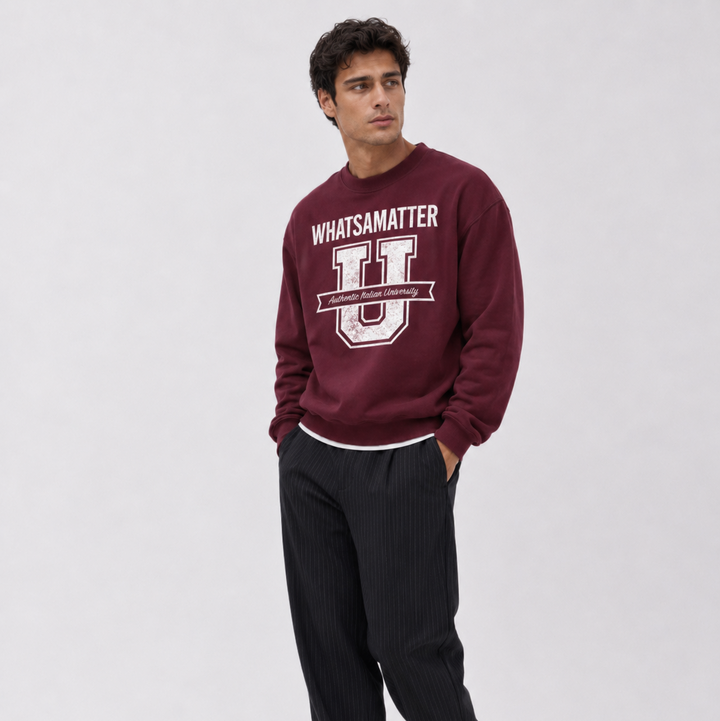 Whatsamatter University Crewneck