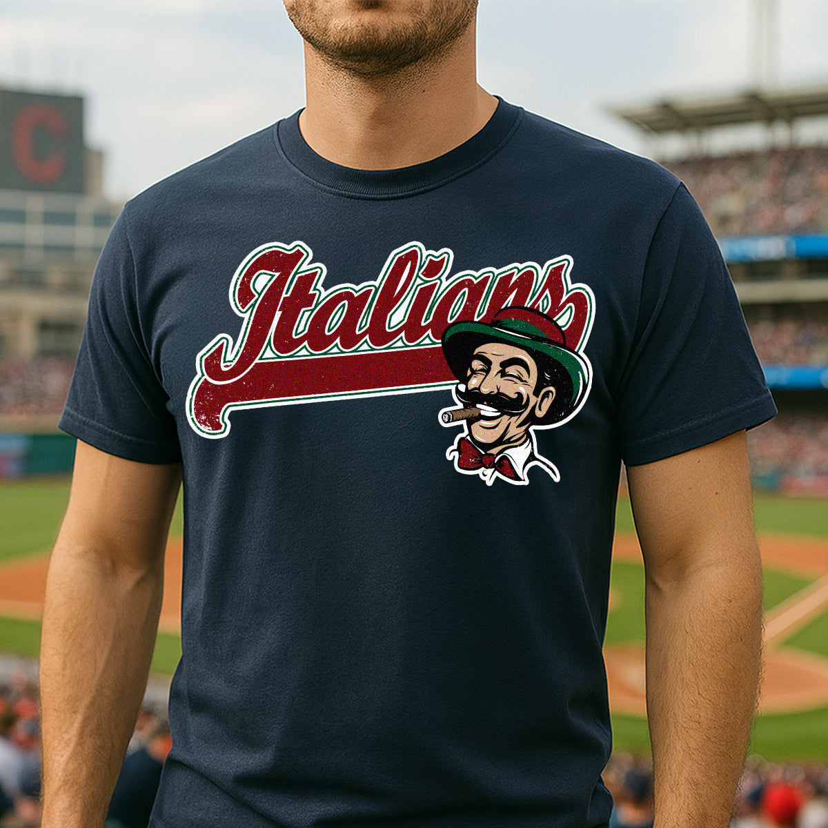 Italians Baseball Parody Tee – Vintage Italian American Shirt