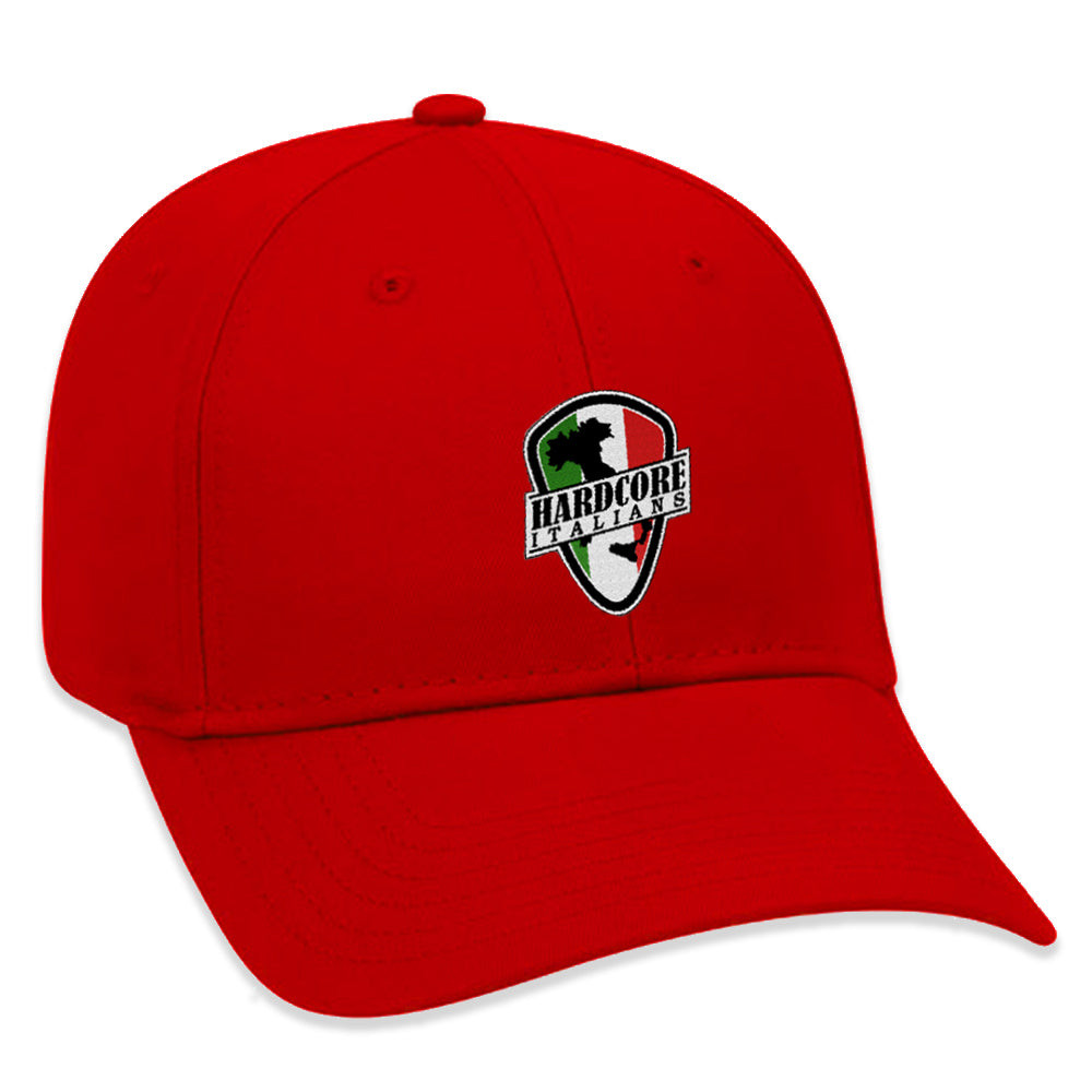 Hardcore Italians Baseball Hat (Red)