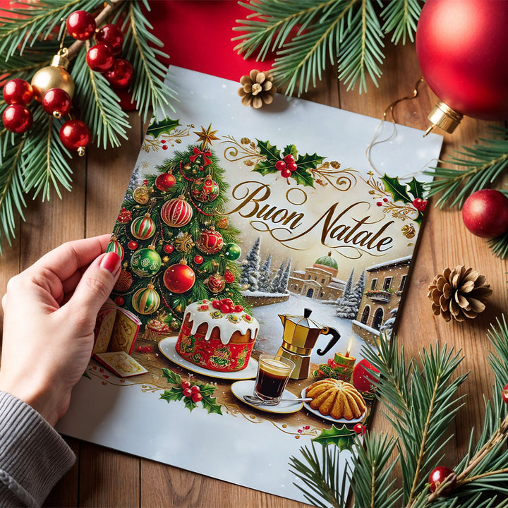 Buon Natale Folded Greeting Card
