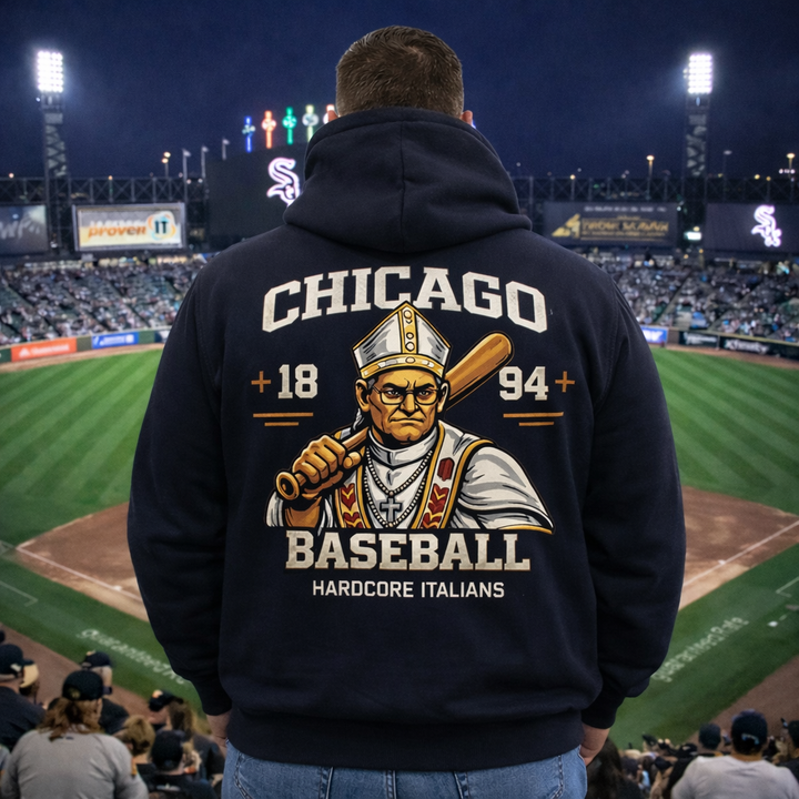 Chicago Baseball Pope Premium Hoodie