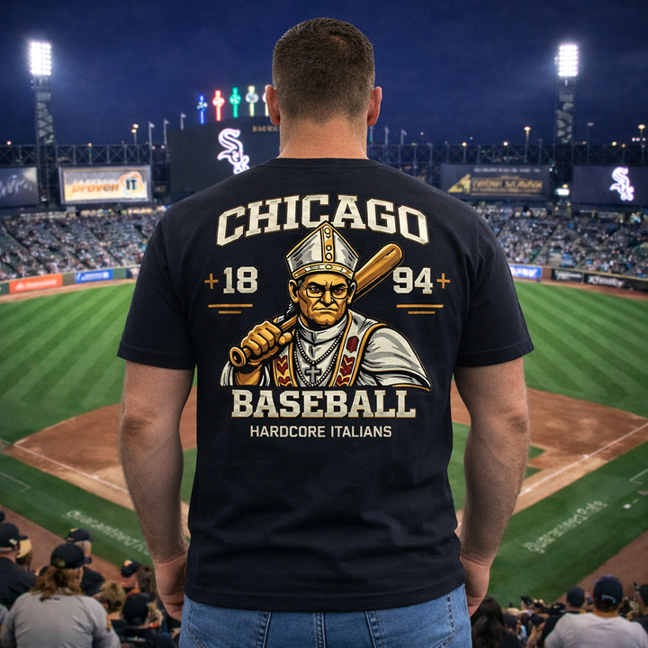 Chicago Baseball Pope Tee