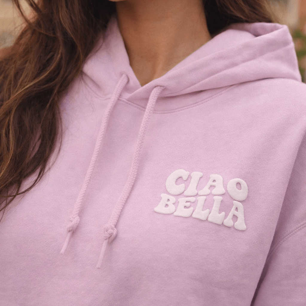 Ciao Bella Puff Print Hoodie