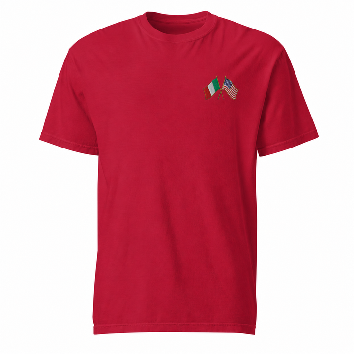 Cross Flag Embroidered Tee