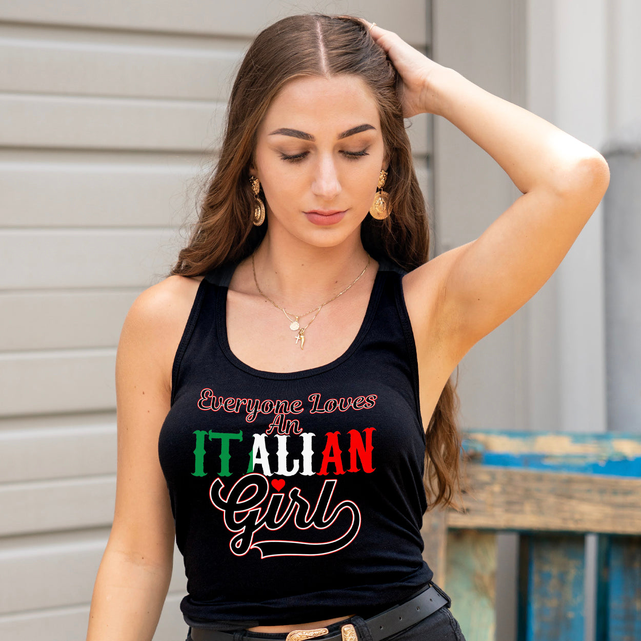 Everybody Loves An Italian Girl Womens Tank