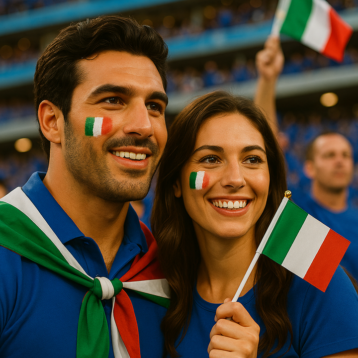 Italian Flag Face Paint