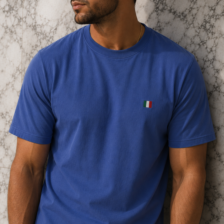 Italy Flag Embroidered Tee