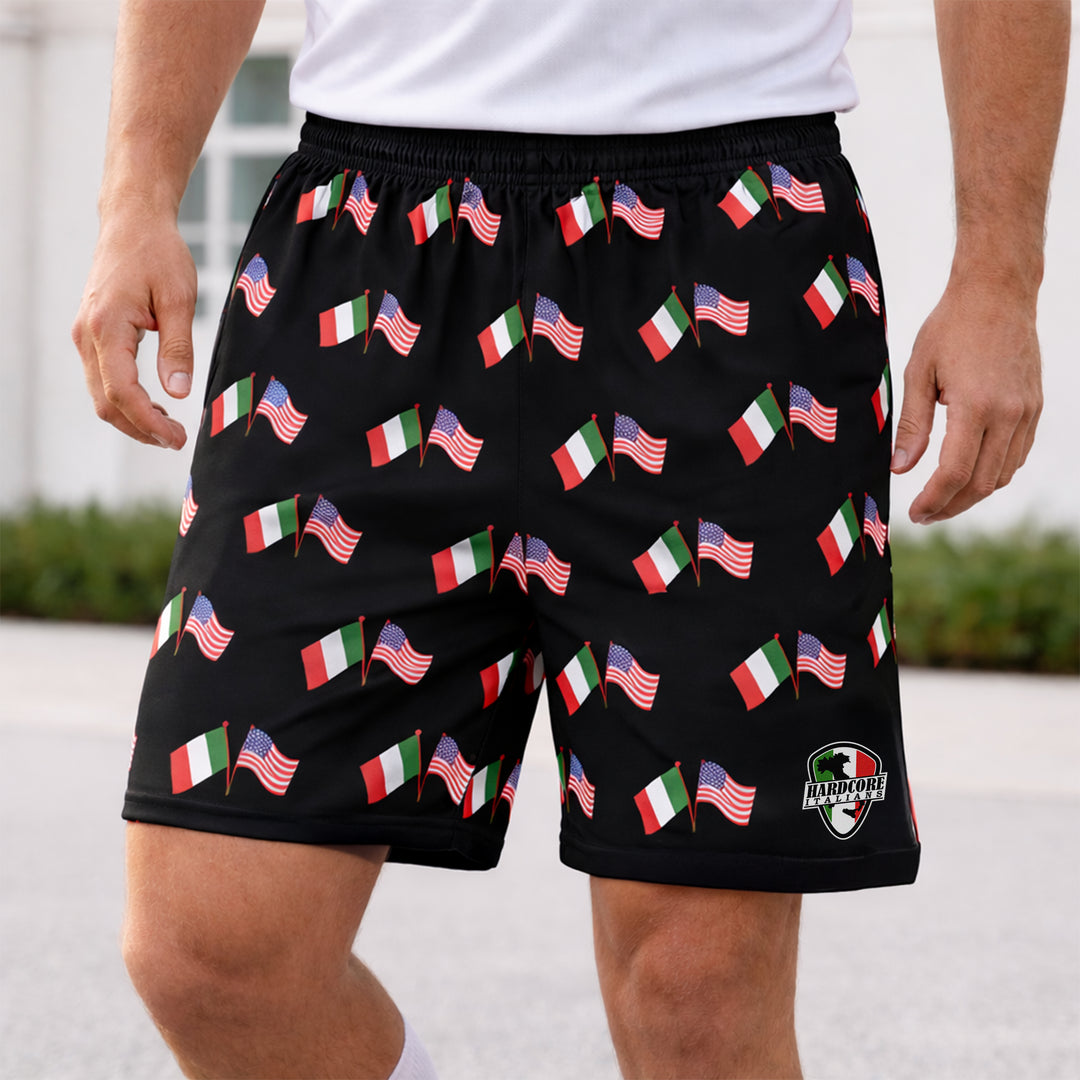 Italian American Cross Flag Shorts