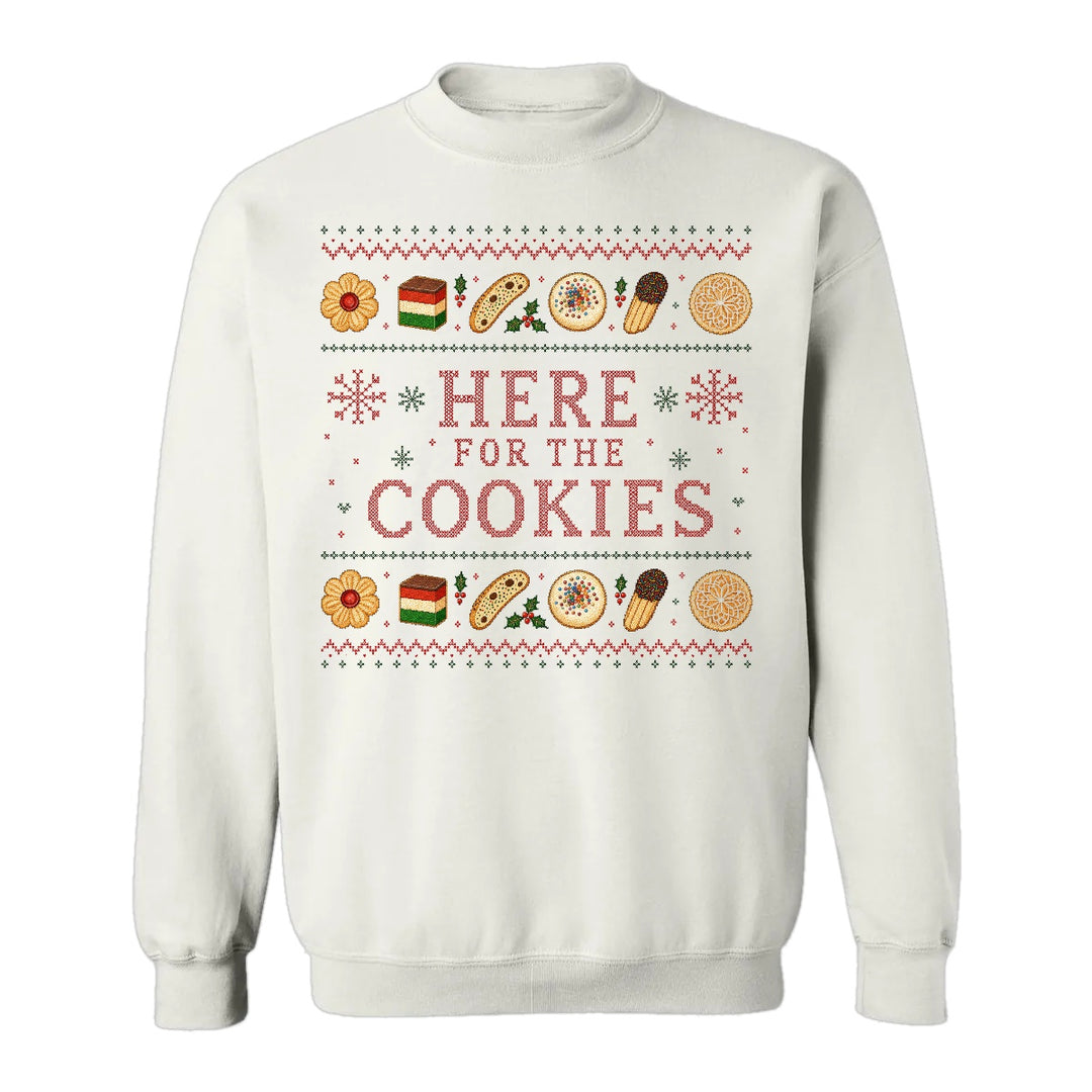 Here for the Cookies Christmas Crewneck