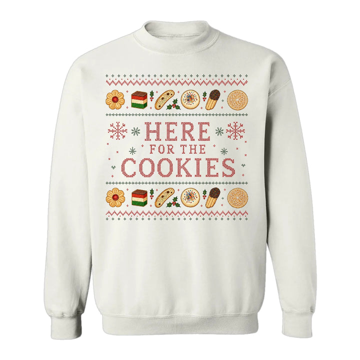 Here for the Cookies Christmas Crewneck