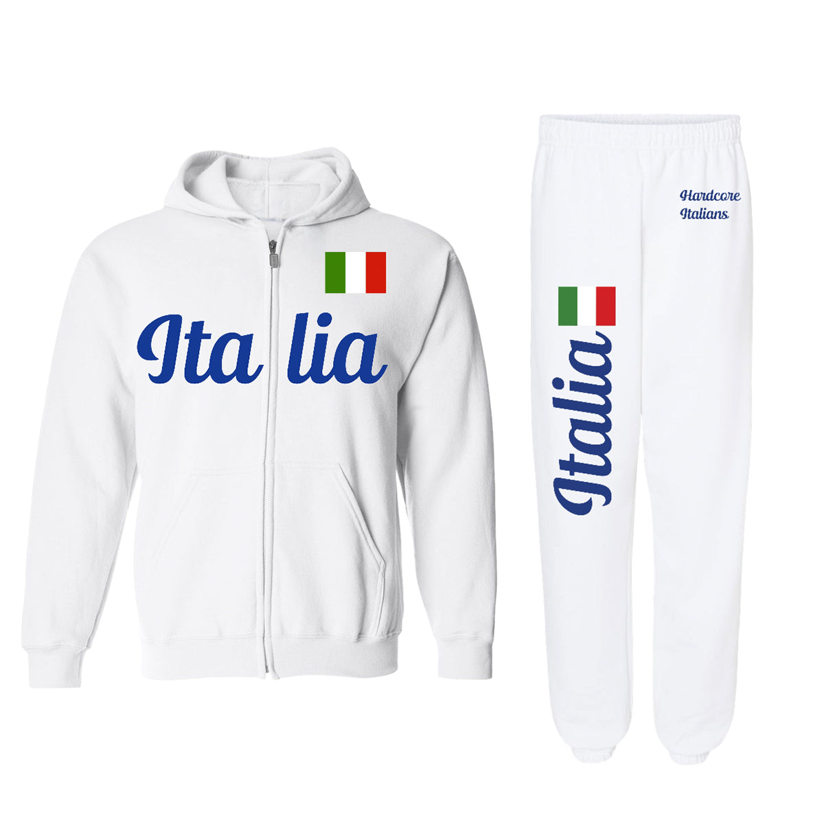 Italia Zip Hoodie & Sweatpants Set – Hardcore Italians
