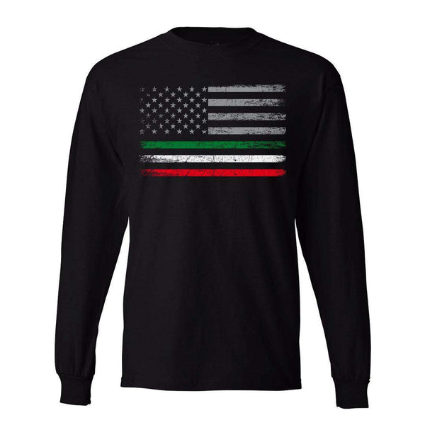 Italian-American Flag Long Sleeve - Hardcore Italians