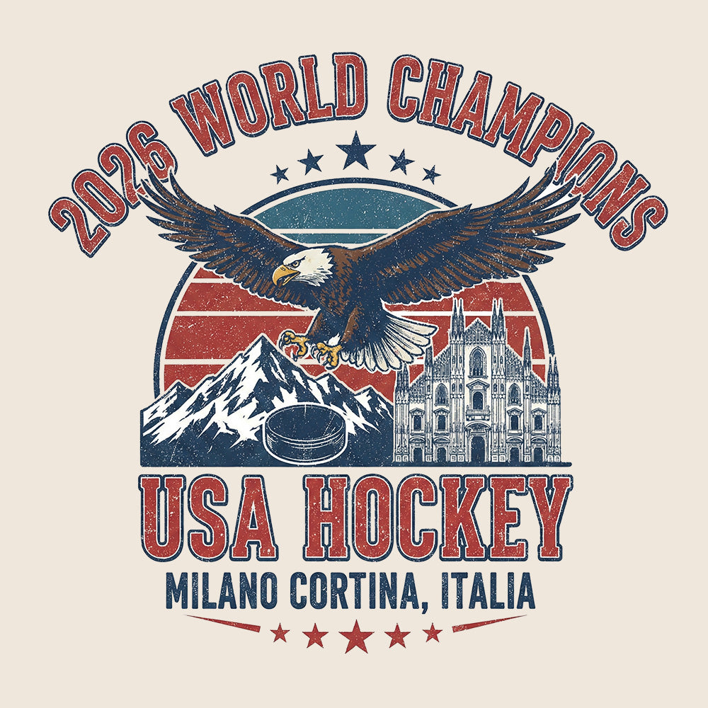 USA Hockey Champs Milano 2026 Tee