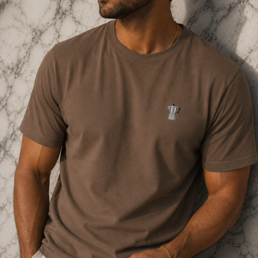 Moka Pot Embroidered Tee