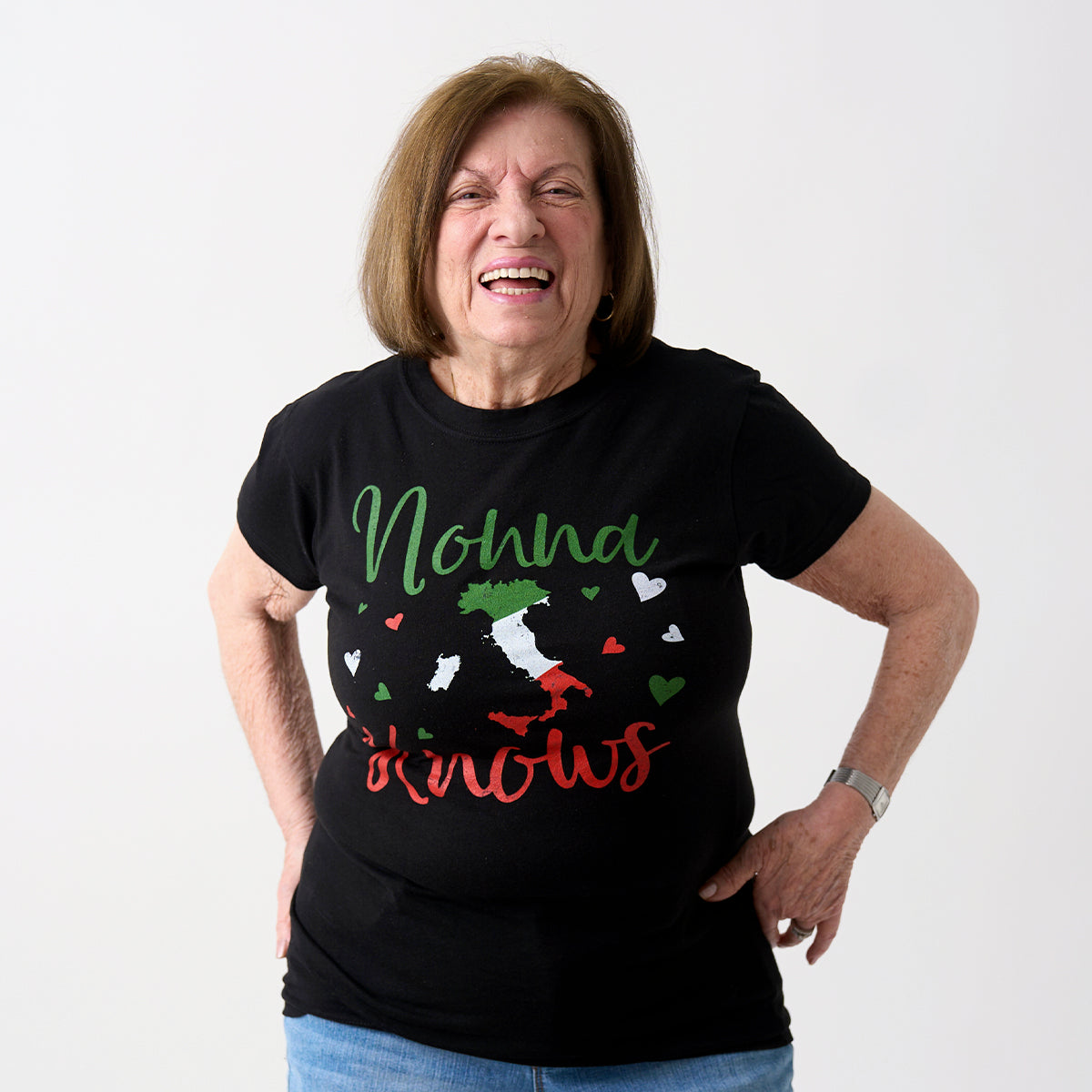 Nonna Knows Womens Relaxed Fit Tee