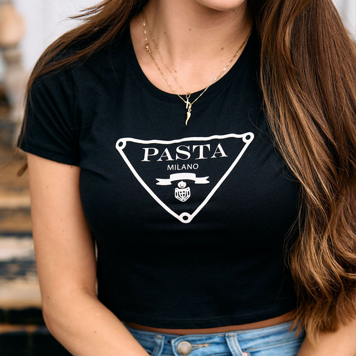 Pasta Cropped Tee