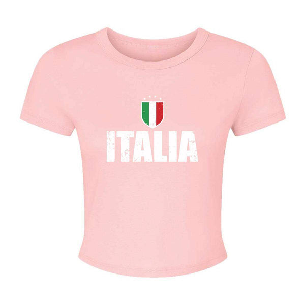 Italia Pink Baby Tee - Hardcore Italians