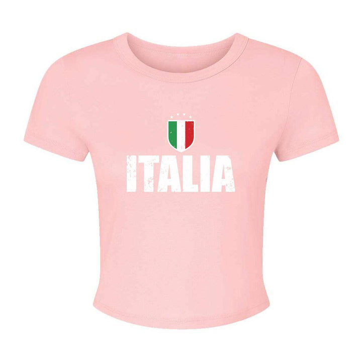 Italia Pink Baby Tee - Hardcore Italians