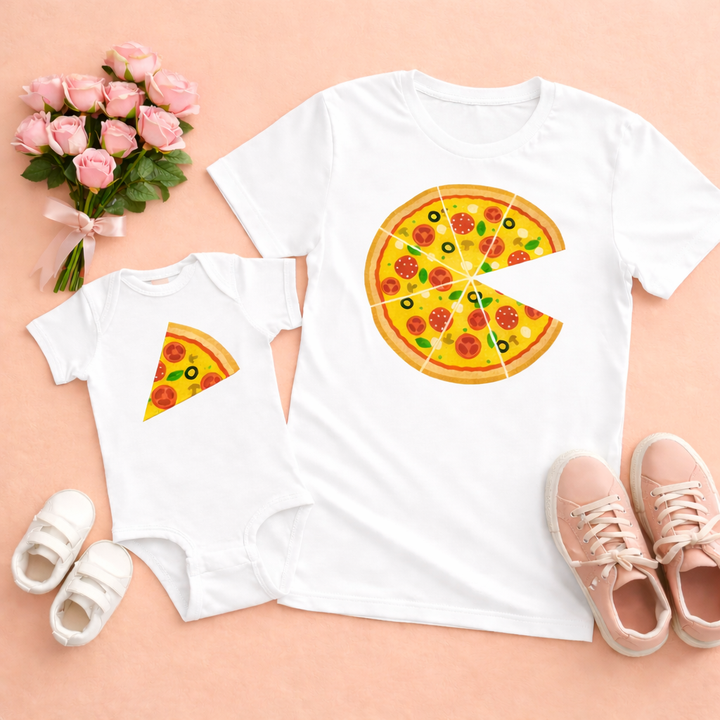 Pizza Tee and Onesie