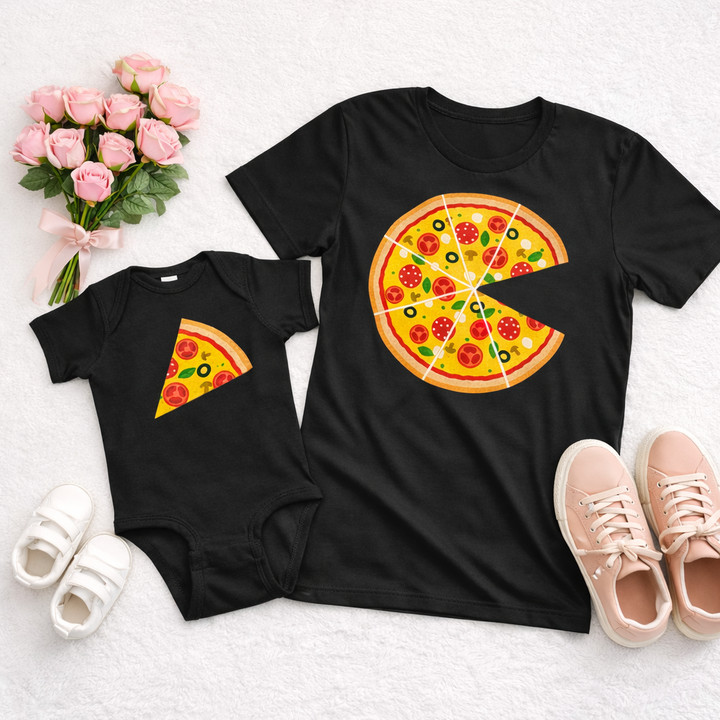 Pizza Tee and Onesie