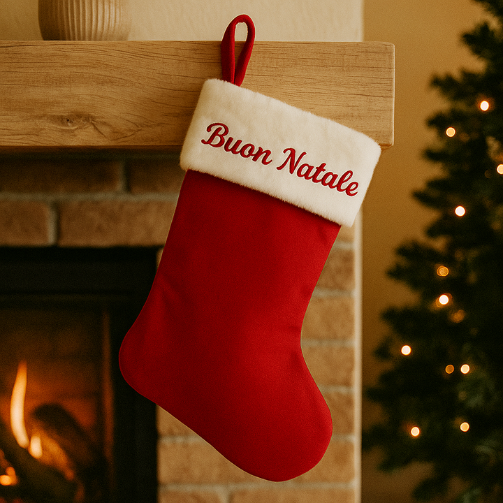 Buon Natale Christmas Stocking