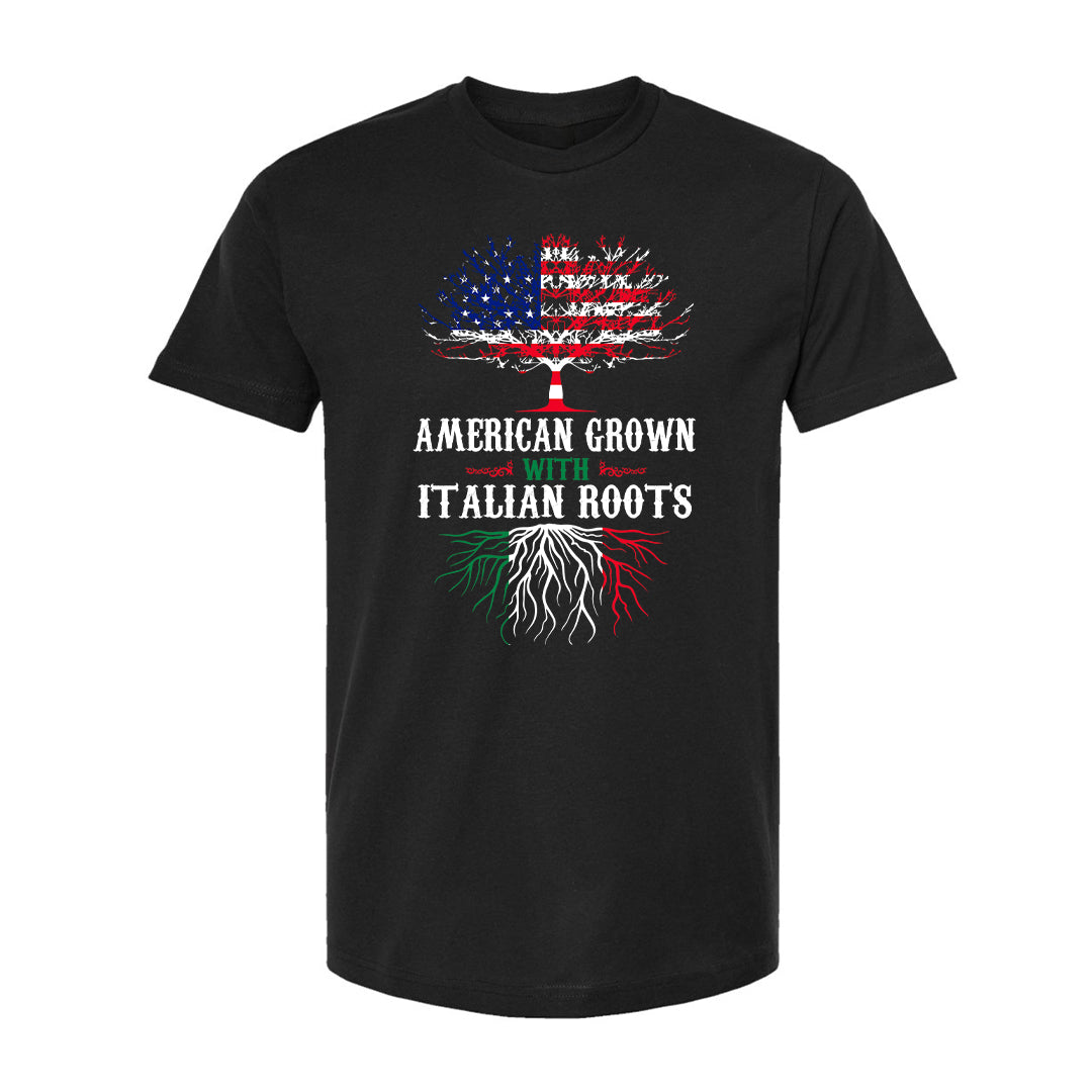 Maglietta con radici italiane coltivate in America