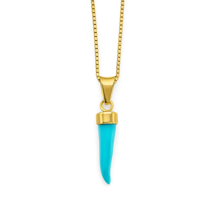Turquoise Cornicello Necklace