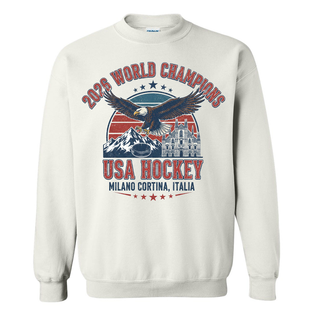 USA Hockey Champs Milano 2026 Crewneck