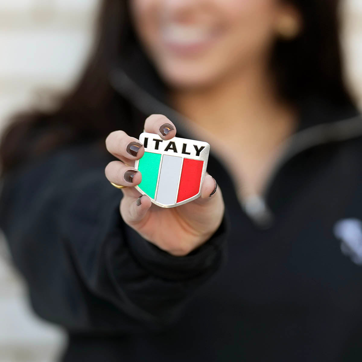 Distintivo cromato Italia