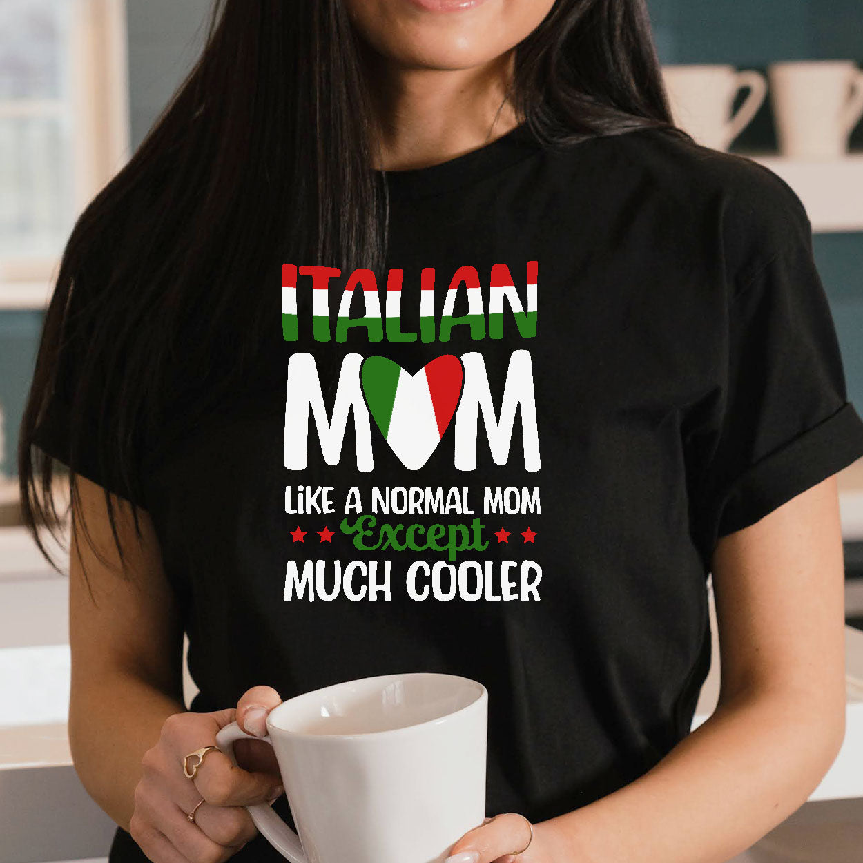 La maglietta da donna delle mamme italiane è più bella