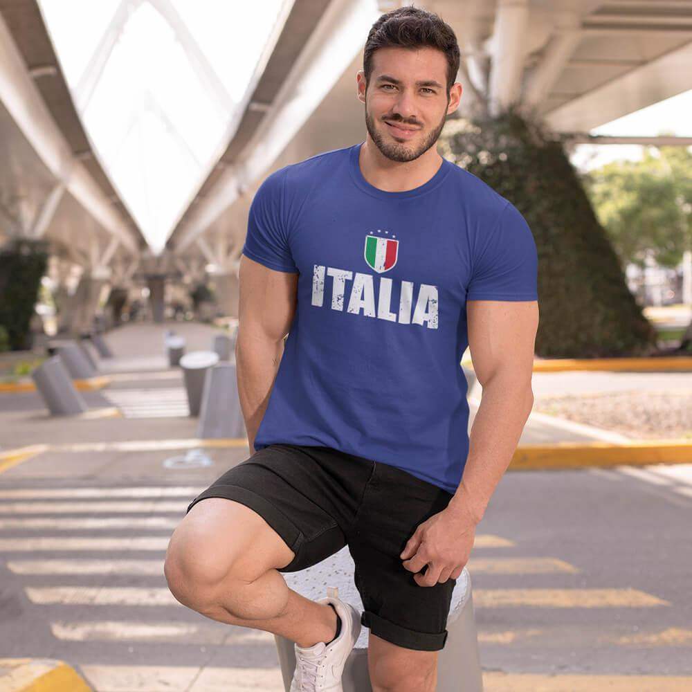 Threadrock Maglietta Uomo Nazionale Italia Maniche Lunghe - Foto 8
